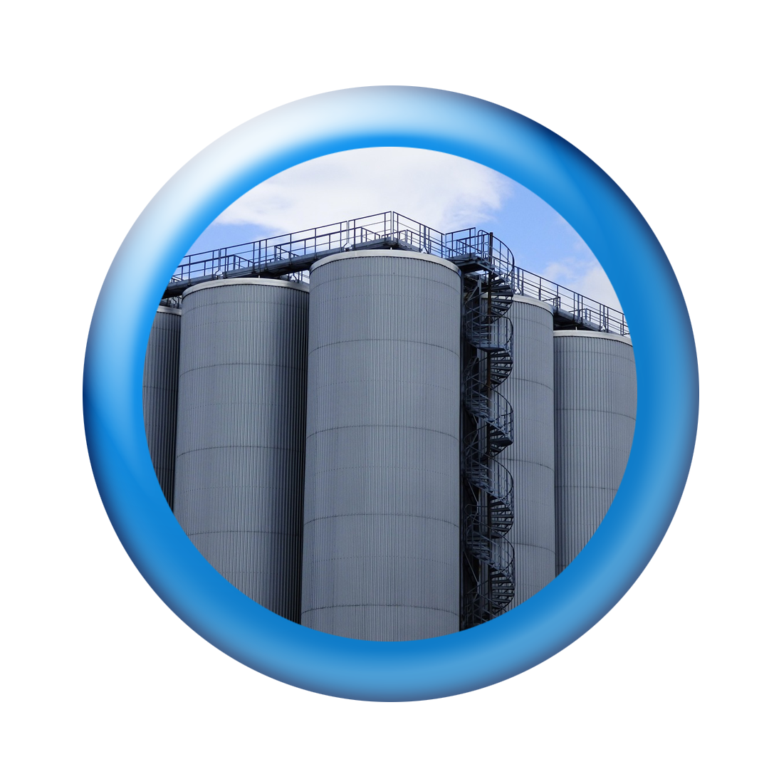 Silos and commodity feed